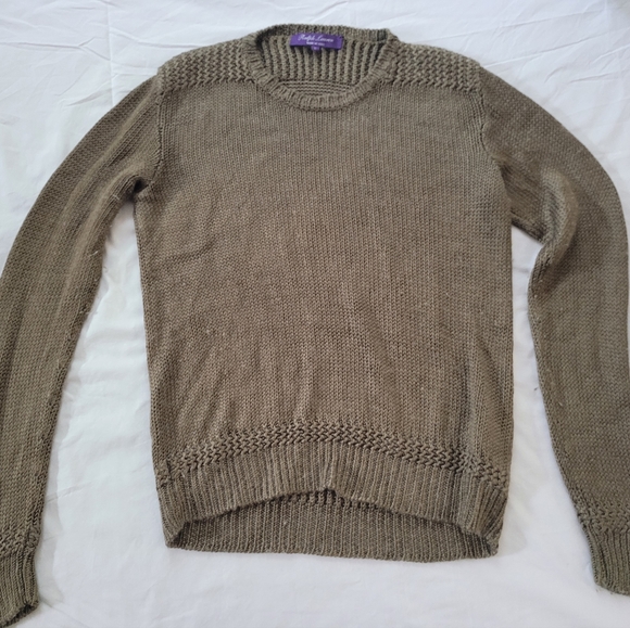 Ralph Lauren Purple Label Silk/Cashmere  Cozy & Rare Sweater💜 - Picture 6 of 6